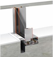 SAUC54 Fusion Rail Heavy Glass Sliding Door, 8m Height, 2000kg Panel, Multipoint Lock, Bulletproof Option, Powder Coat Finish, Premium Commercial Aluminium System